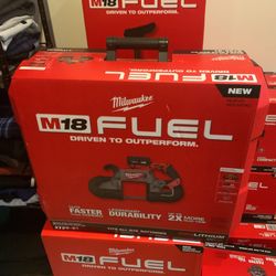 Milwaukee M 18 fuel deep cut variable speed bandsaw kit brand new in box price is firm
