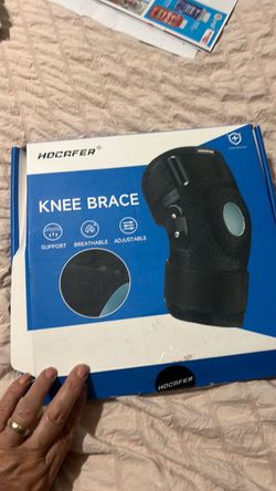 Hocaf (16) Hocafer Rodillera extraíble de talla grande, soporte de rodilla con estabilizadores laterales y almohadilla de gel de rótula para dolor de
