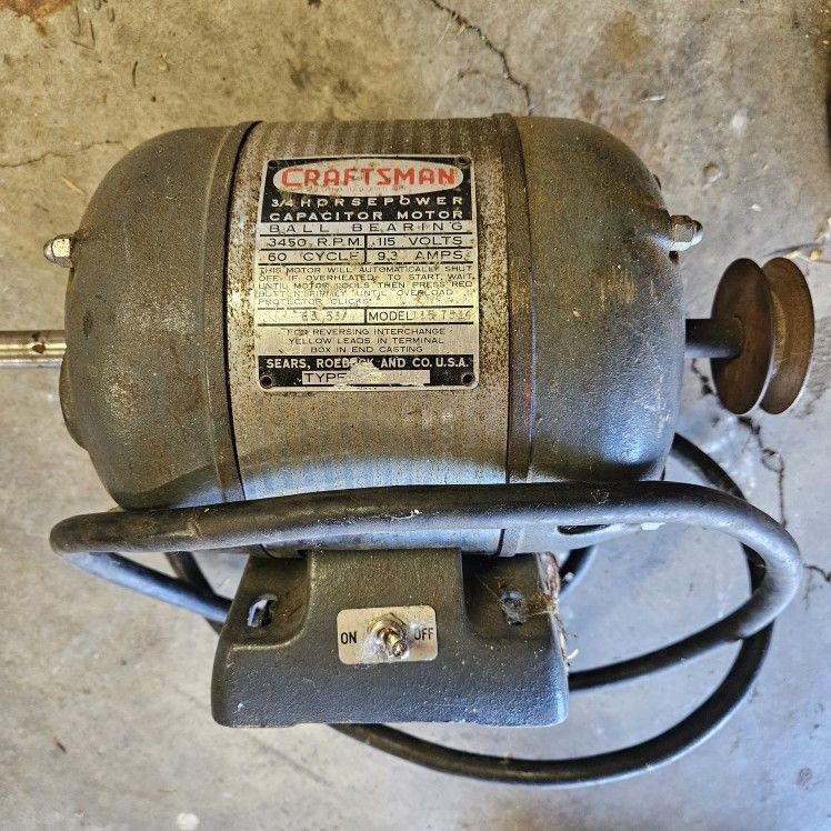 Craftsman 3/4 Hp Motor