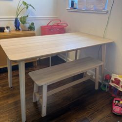 Dinning Room Table And Bench
