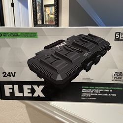 a FLEX 1120W 4-Port Simultaneous Rapid Charger (model FX0451-Z)