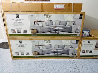 New sectional sofa in box