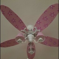 Pink Butterfly Fan
