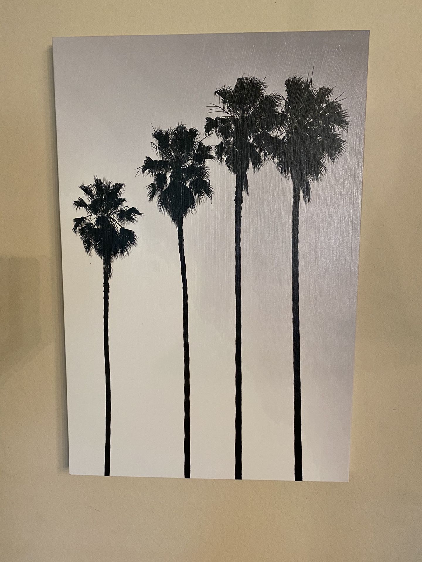 Medium palm tree art painting - Home Decor