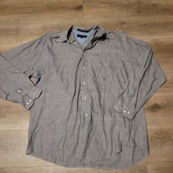 Vintage Tommy Hilfiger Button Up Shirt Plaid Size LARGE
