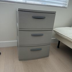 3 Drawer Plastic Storage Dresser