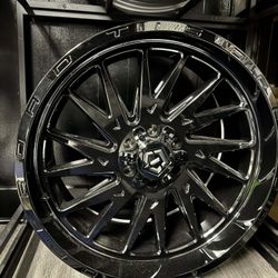 🔥 TIS 547B Wheels Complete Set – Gloss Black – 22x10 – 6x135 / 6x5.5 🔥