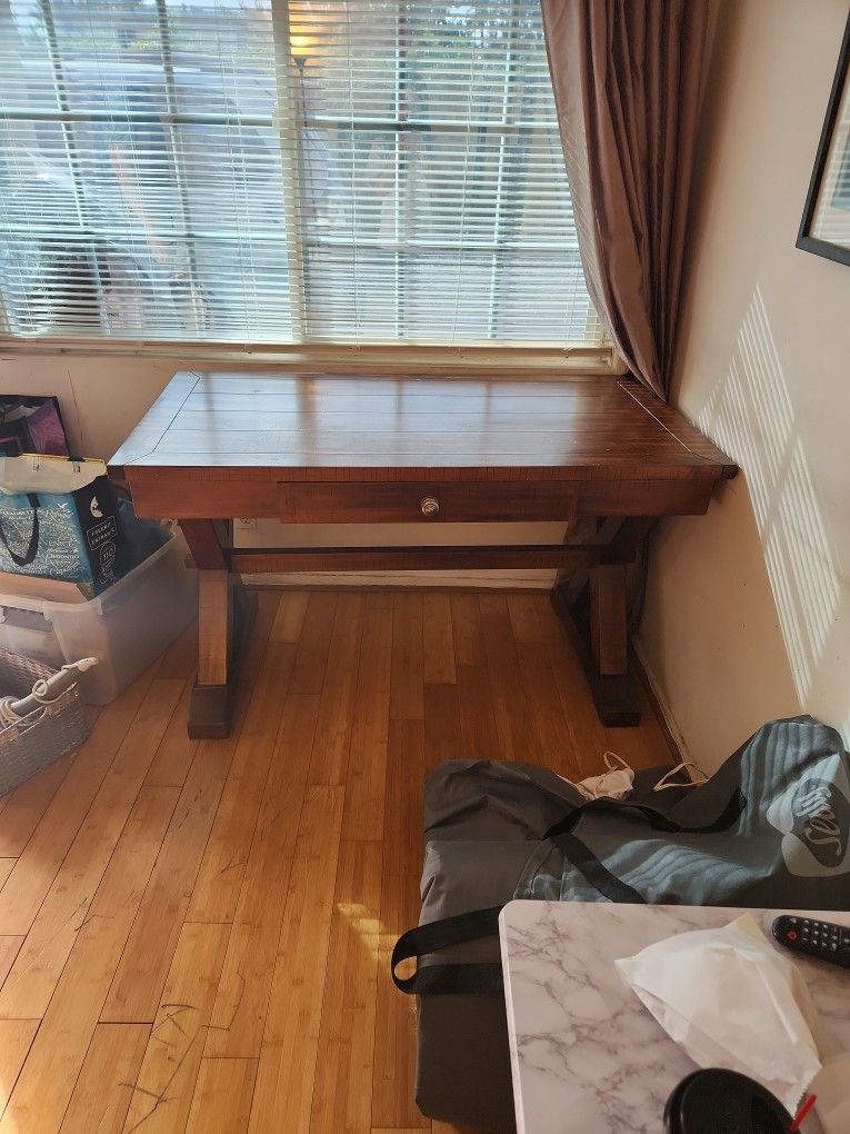 Wooden Table With Drawer