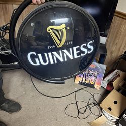 Spinning Guinness Bar Sign 