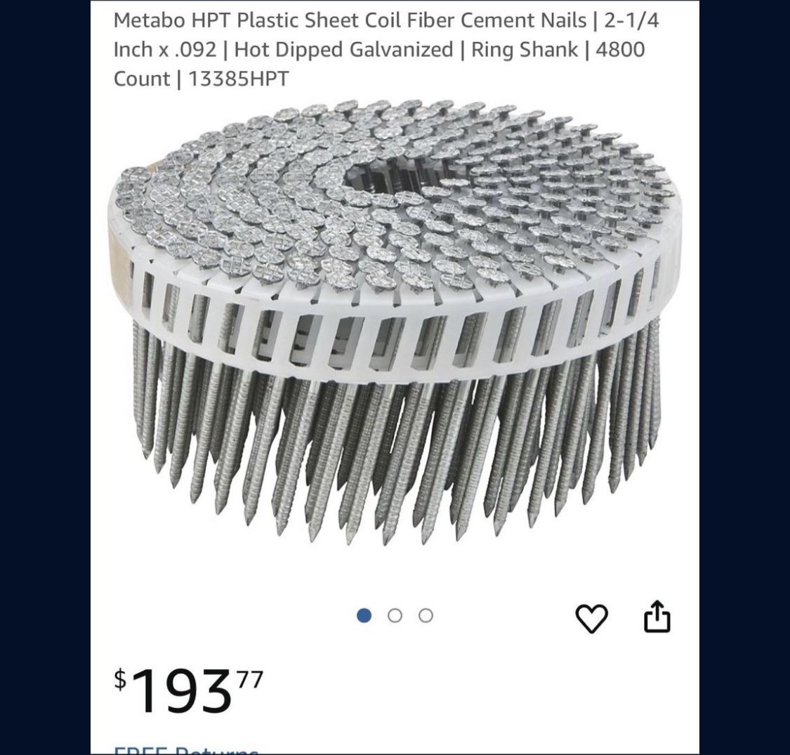 Hitachi Fiber Cement Nails