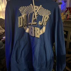 Blue Vintage Racing Hoodie