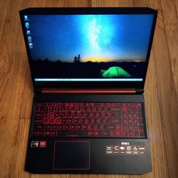 Acer 16" Gaming Laptop AMD Ryzen 5 CPU 16 GB RAM 512 GB SSD 1080P LCD ATI Radeon RX 560x Webcam USB C Port Windows 10 