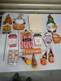 Fall Autumn Decor Bundle - Gnomes, Signs, and Crafts