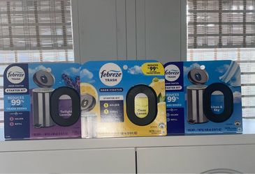 Febreze Trash Odor Fighter Starter Kit- $4 each