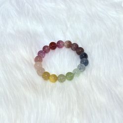 Fluorite Crystal Bracelet – 10mm Beads