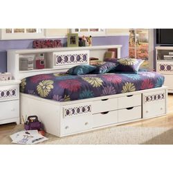 USED Twin Bookcase Bed +Nightstand Zayley  By Ashley Furniture!!! 