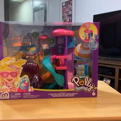 Polly pocket super  slide and water parkm