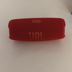 JBL Charge 5 Bluetooth Speaker (Red) (Barely Used)