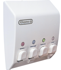 4 Chamber, Shampoo, Conditioner, Body Wash and Soap Dispenser, No Drill Adhesive