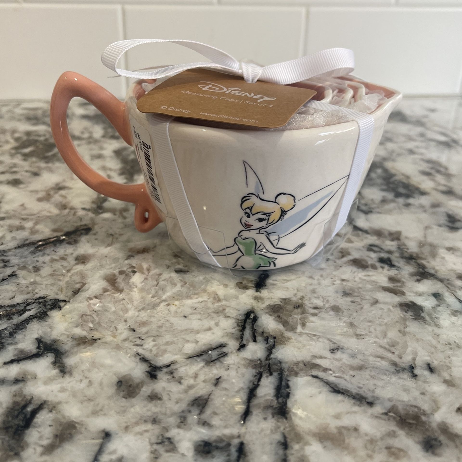 Rae Dunn Disney Tinkerbell Measuring Cups Pink