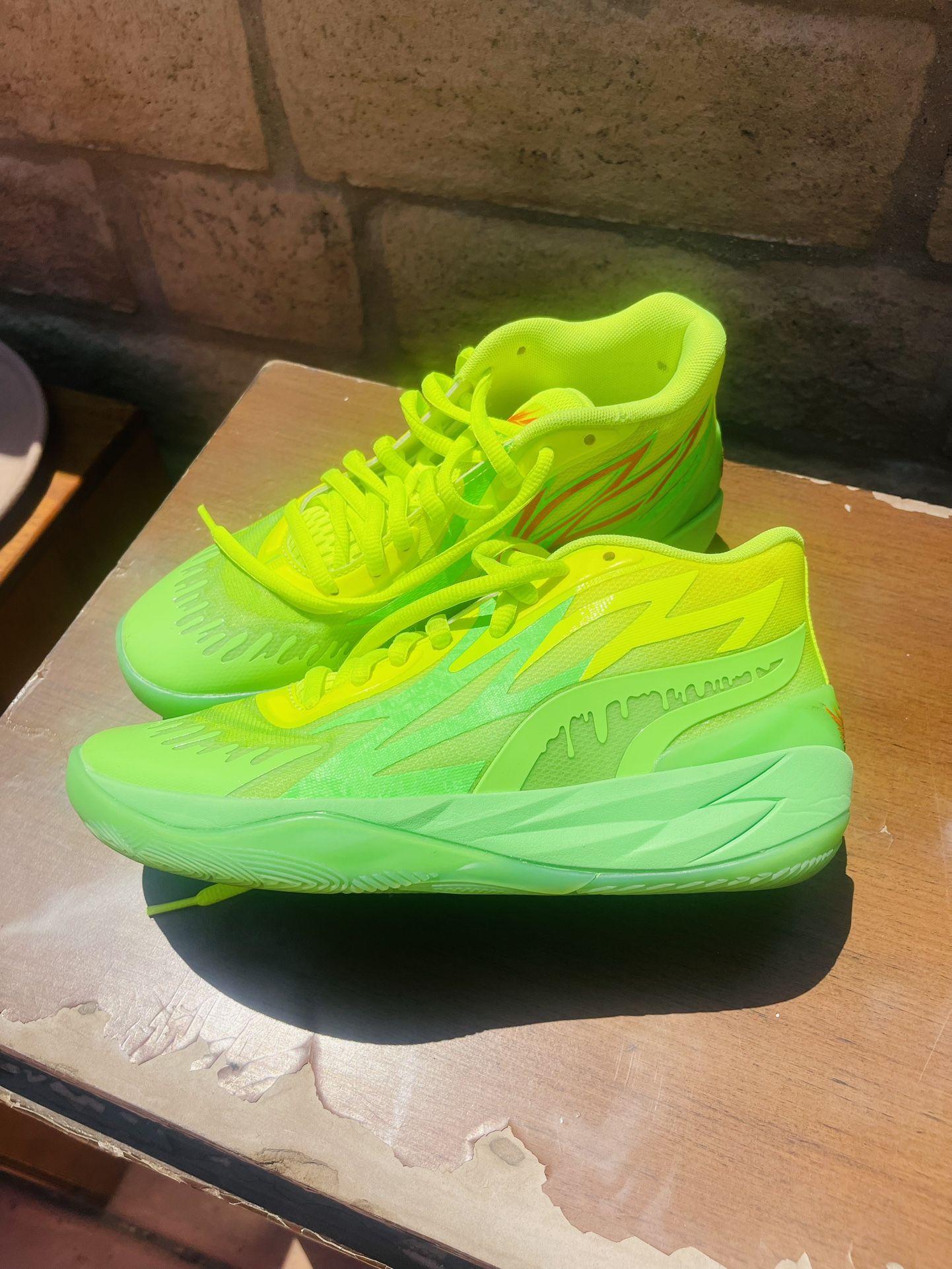 PUMA LaMelo Ball MB02 “Slime” – Men’s Size 7.5 – $45