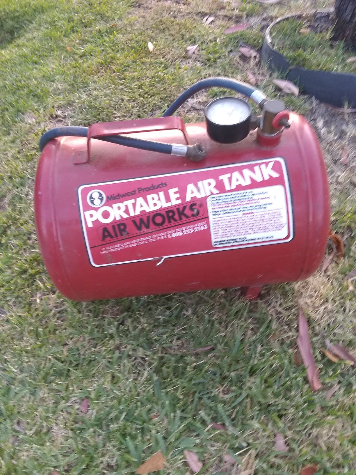 Midwest products portable air tank