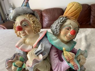 Hecho A Mano Guzman Clown Statue Colombia SA