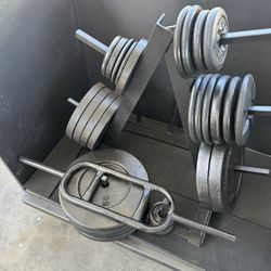 Weight Plates / Bar / Rack