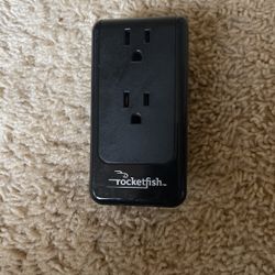 Rocketfish RF-HTS100 2-Outlet Flat-Panel Surge Protector - Black