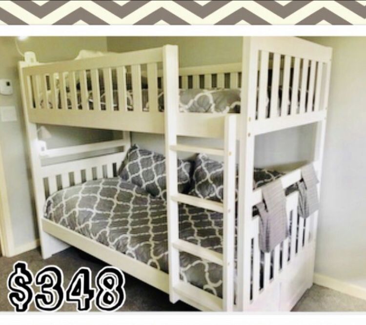 Elegant twin over twin bunk bed color choice
