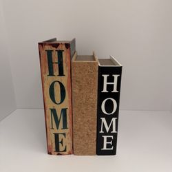 Decorative “HOME” Storage Book Box – Hidden Storage Set
