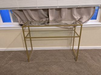 Gold & Glass Console Table