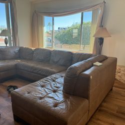 Genuine Leather Sofa Sectional 