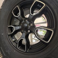 (  5  ) JEEP WRANGLER 2018-2019 Factory OEM Wheel with a set of spacers