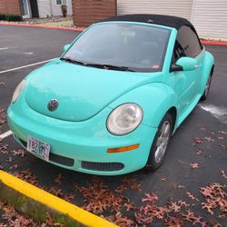 Automatic 2007 VW Beetle Convertible Custom Color Teal