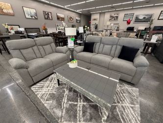 2 PC REC SOFA AND LOVESEAT
