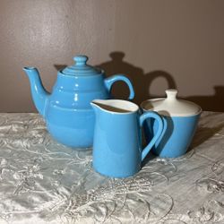 Mid Century Teapot Creamer Sugar