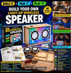 Build Your Own Light-Up Wireless Speaker DIY Kit