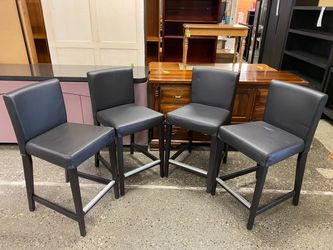 IKEA Henriksdal Black Counter Stool (Set of 4)