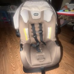 Evenflo Pivot Modular Travel System  Infant Car Seat - Desert Tan 