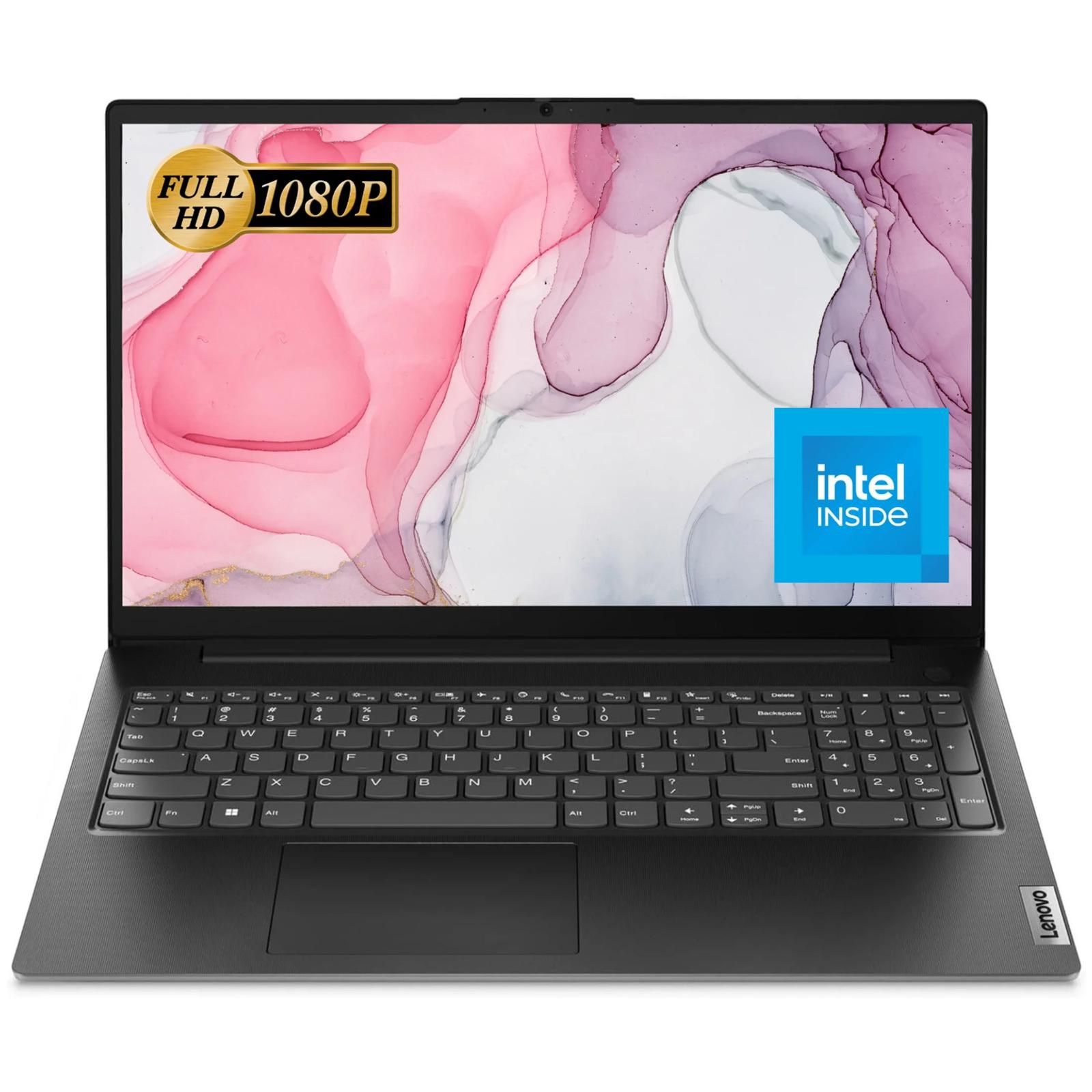Lenovo V15 G2 Laptop Empresarial Pantalla FHD de 15.6", Intel Celeron N4500, 16 Gb RAM, 512 Gb SSD, Cámara Web, HDMI, Wi-Fi, Windows 11 Home, Negro