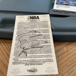 Admission Ticket For All-Star NBA Game With Player Autograph