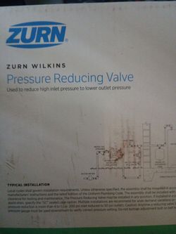 Zurn Pressure reducing valve NEW 3/4" $125 TODAY ONLY