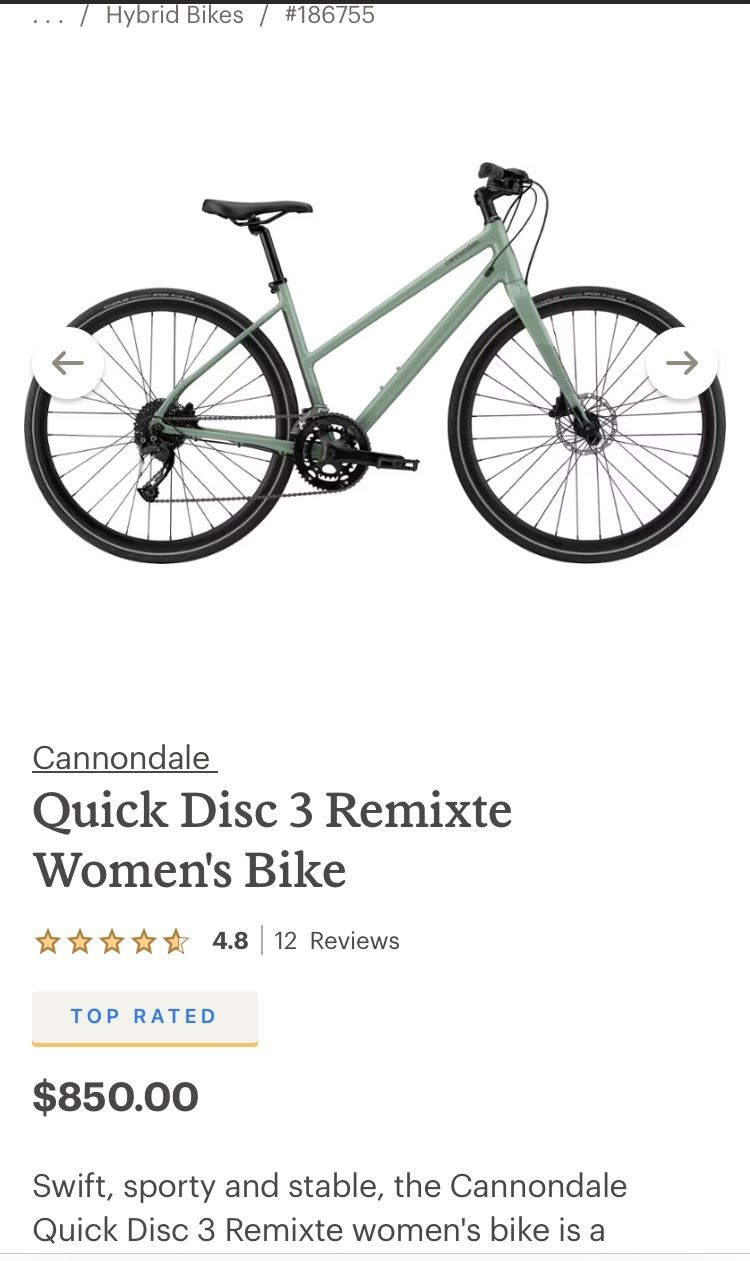 Cannondale Quick 3 Women’s Bike 