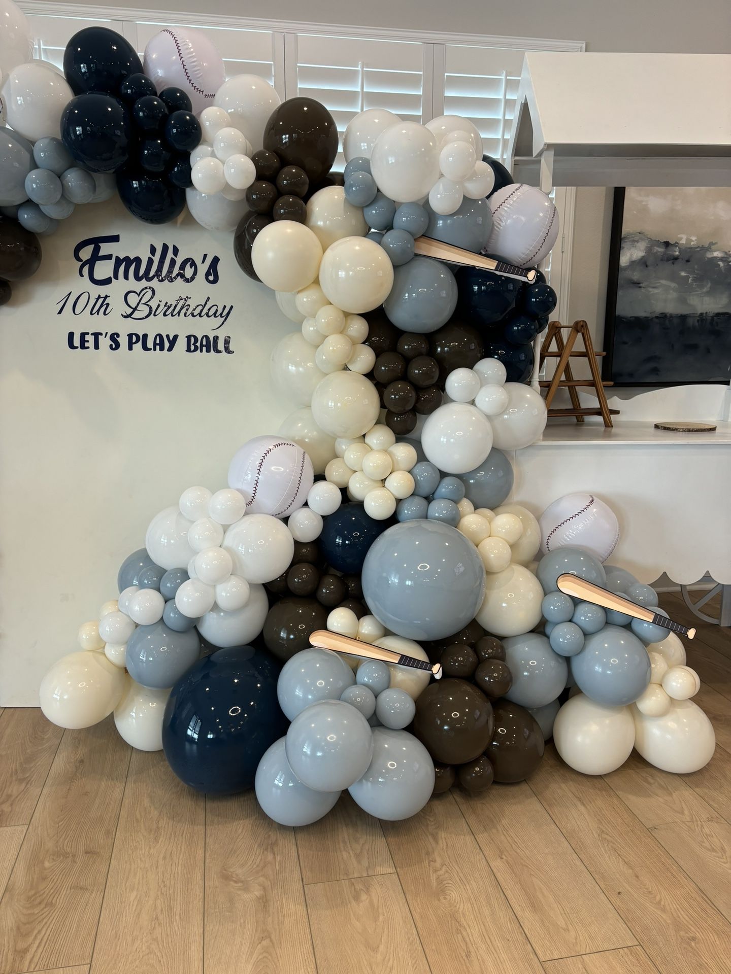Baseball Theme Balloon Garland