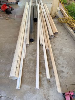 Lot of PVC and ABS Pipes