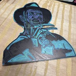 💀 “Welcome to My Nightmare” Original Art on Corrugated Plastic – Signed by D. Rock