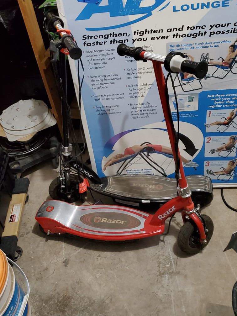 2 Razor scooters