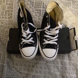 Converse Men Black High Top Size 9