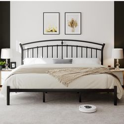 King Iron Bed Frame 
